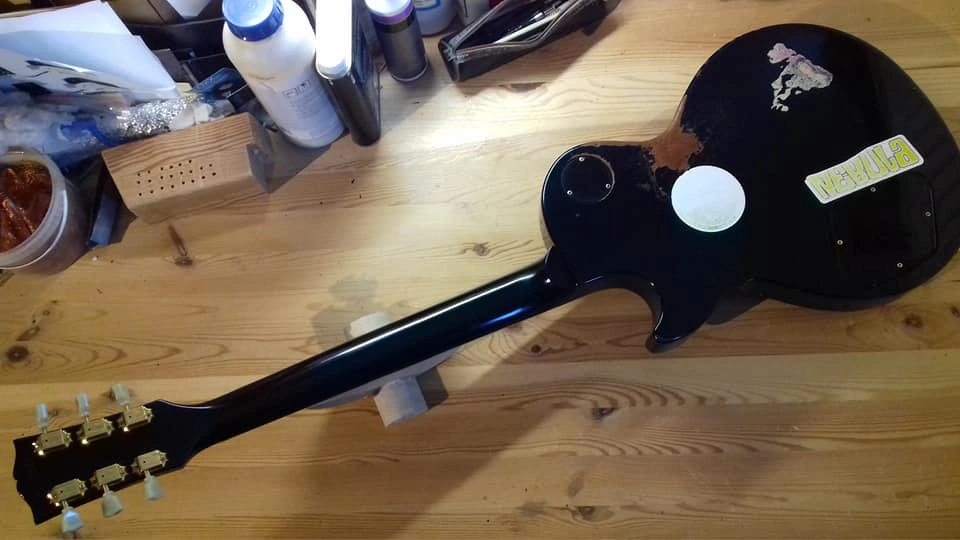 Gibson Les Paul Halsbruch Reparatur – Detailansicht 2 – Gitarrenreparatur Heier Guitars